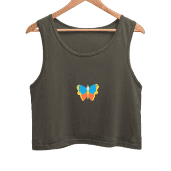 VIBHAN Butterfly Crop Tank