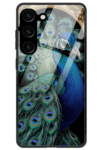 Stylish-Peacock-White-Samsung-S23-Case
