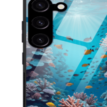 Ocean Bliss White Glass Case S23