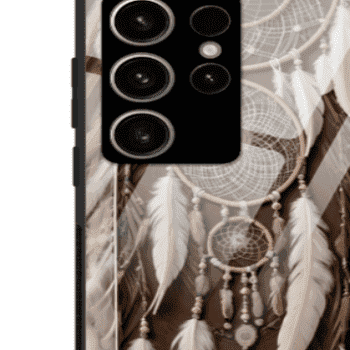 Bohemian Dream White Glass Case S23 Ultra