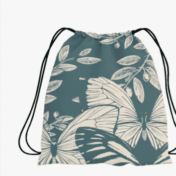 Stylish Butterfly Print Sports Bag