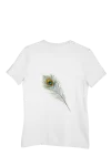 VIBHAN Peacock Feather Oversized T-Shirt
