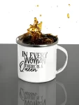 VIBHAN Queen Empowerment Enamel Mug